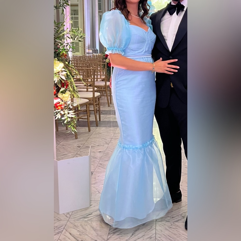 Baby Blue Organza Dress